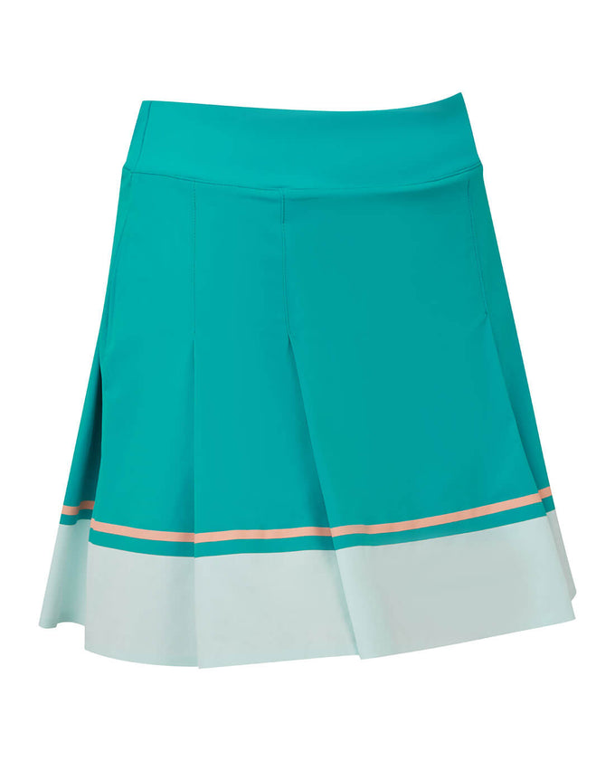 FOOTJOY Pleated Skort – 43cm 39390 Tile Blue / Glacial Blue