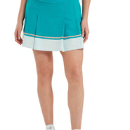 SIZE XL - FOOTJOY Pleated Skort – 43cm 39390 Tile Blue / Glacial Blue - XL / Tile Blue / Glacial Blue