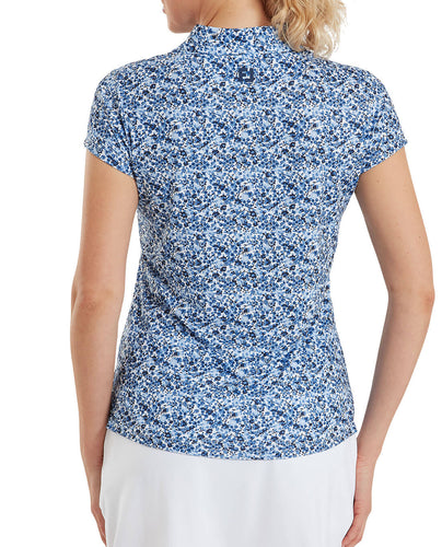 FOOTJOY Cap Sleeve Polo 39402 Navy Floral Print