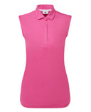FOOTJOY Lisle Sleeveless Polo 39408 Hot Pink