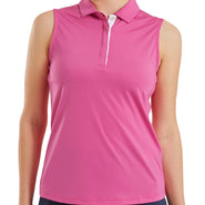 FOOTJOY Polo sans manches Lisle 39408 Rose vif - S / Rose vif
