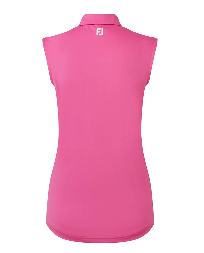 FOOTJOY Lisle Sleeveless Polo 39408 Hot Pink