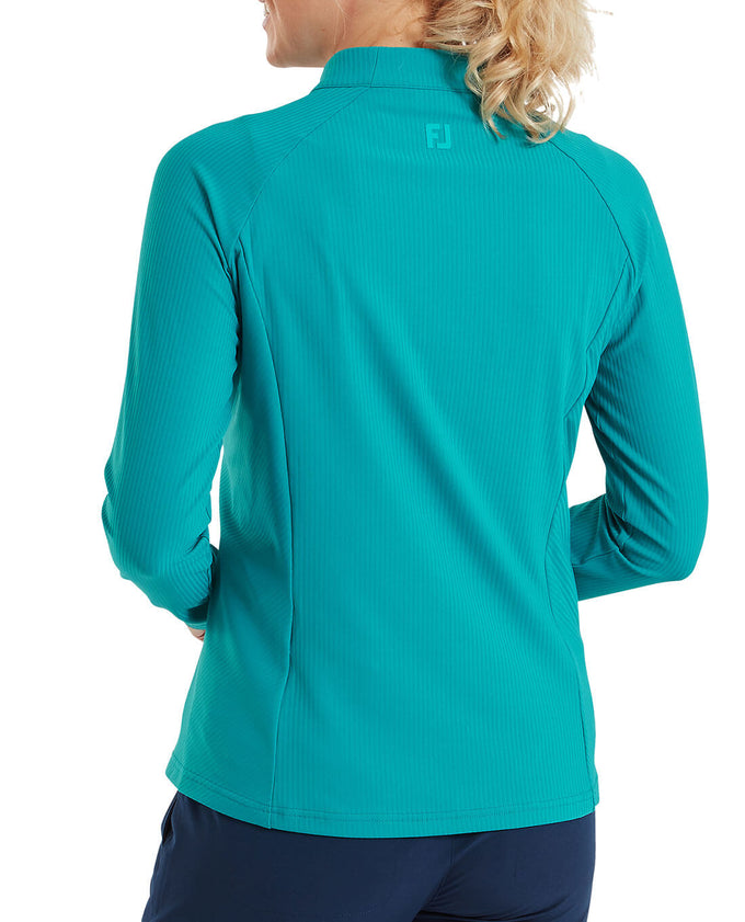 FOOTJOY Full-Zip Rib Midlayer 39414 Tile Blue