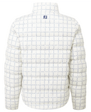 FOOTJOY ThermoSeries Insulated Womens Jacket Off White Plaid