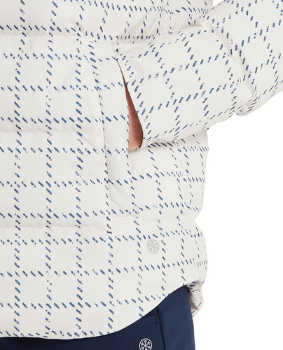 FOOTJOY ThermoSeries Insulated Womens Jacket Off White Plaid