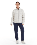 FOOTJOY ThermoSeries Insulated Womens Jacket Off White Plaid