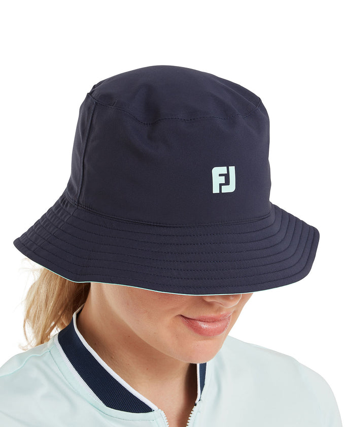 FOOTJOY Reversible Bucket Hat Navy/Aqua