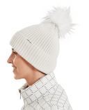 FootJoy Womens Winter Bobble Hat Stone