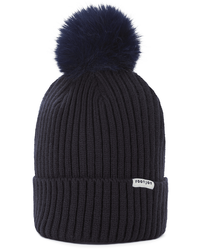 FootJoy Womens Winter Bobble Hat Navy