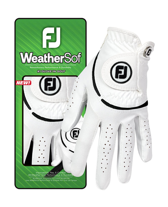 FootJoy WeatherSof Womens Golf Glove Left Hand White/Black