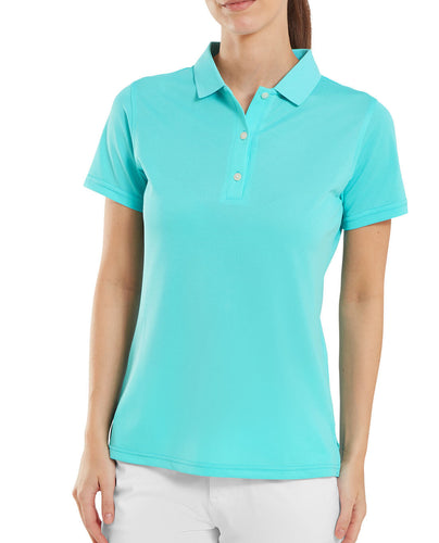 FOOTJOY Stretch Pique Polo 88496 Aqua