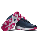 FootJoy Wide Fit Tour Rival Womens Golf Shoe Navy/Pink
