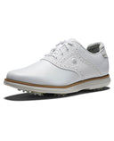 FootJoy FJ Traditions Womens Golf Shoe Wide Fit White/White