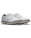 FootJoy FJ Traditions Womens Golf Shoe Wide Fit White/White