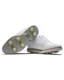 FootJoy FJ Traditions Womens Golf Shoe Wide Fit White/White