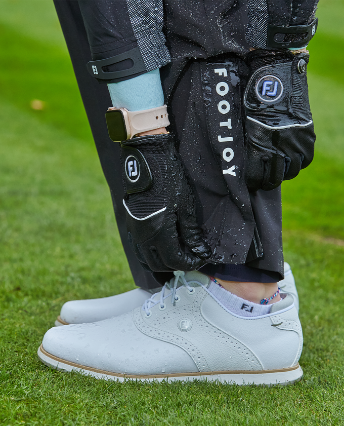 FOOTJOY HydroLite X Womens Waterproof Trousers Navy Dot 28'' Regluar