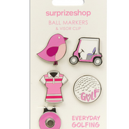 SURPRIZESHOP Ball Markers & Clip Visor Everyday Golfing - One Size / Multi