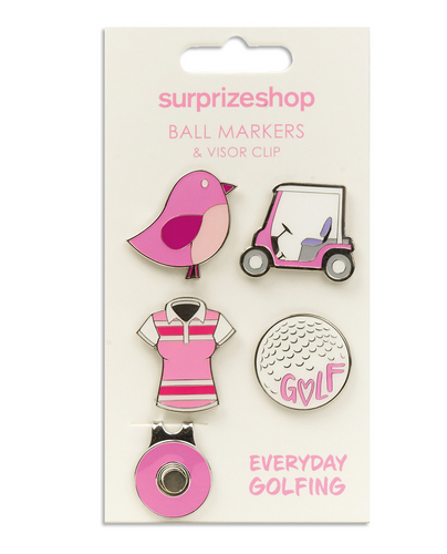 SURPRIZE SHOP Ball Markers & Clip Visor Everyday Golfing