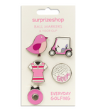 SURPRIZE SHOP Marqueurs de balle Rose Bonne chance