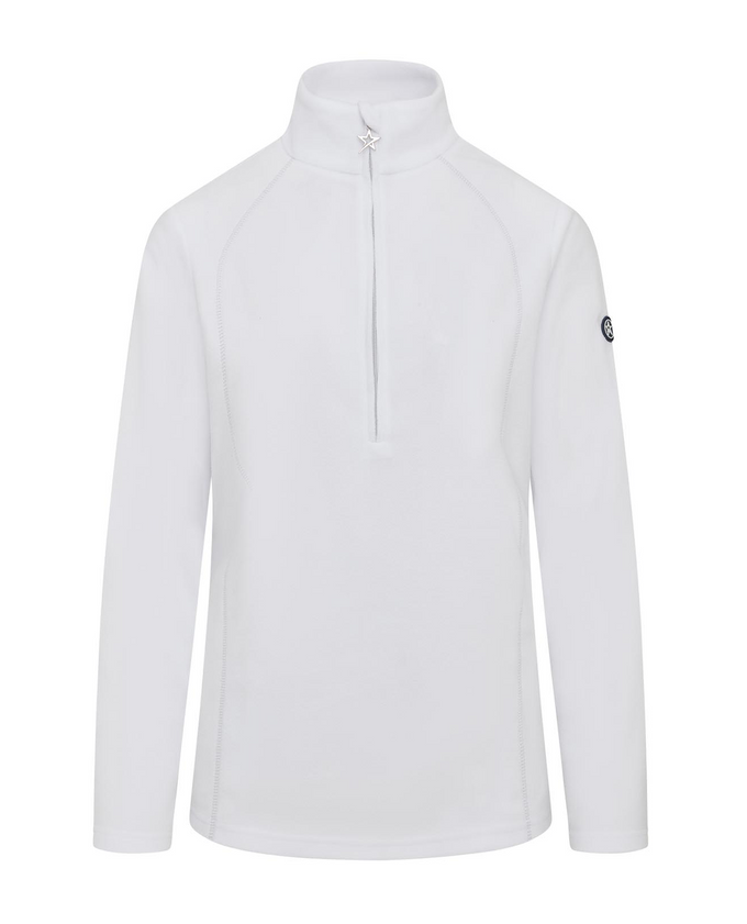 SWING OUT SISTER Frankie 1/4 Zip Fleece Optic White