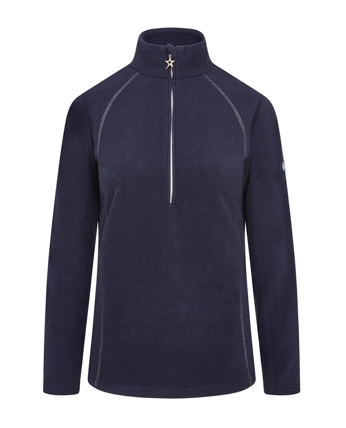 SWING OUT SISTER Frankie 1/4 Zip Fleece Navy Blazer