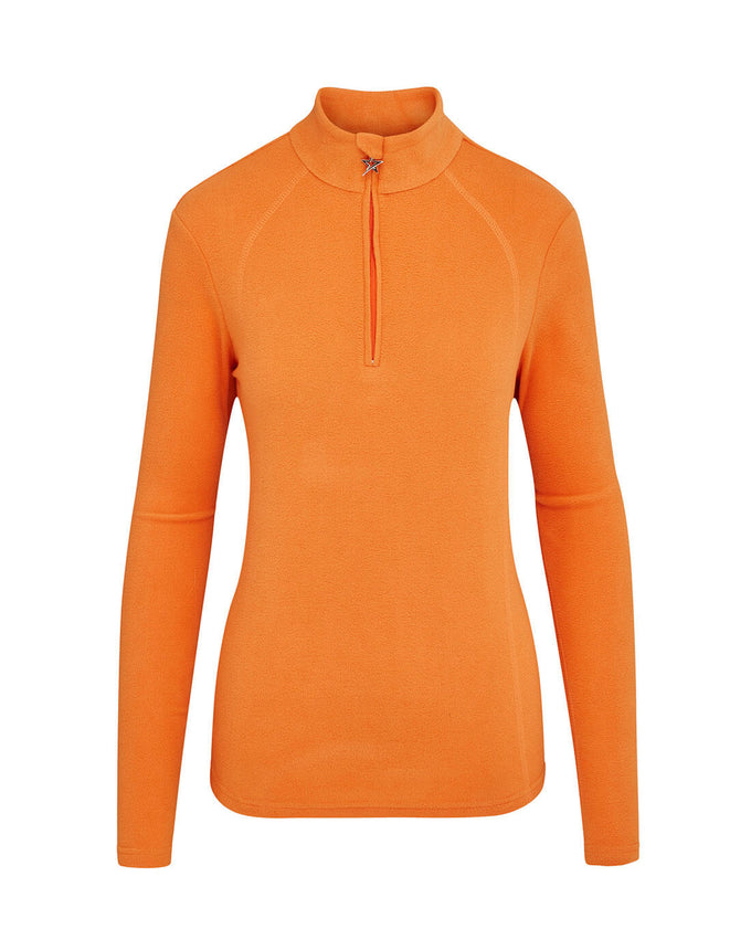 SWING OUT SISTER Frankie 1/4 Zip Fleece Orange Fizz
