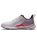 FootJoy FJ Fuel Womens Golf Shoe Wide Fit White/Pink