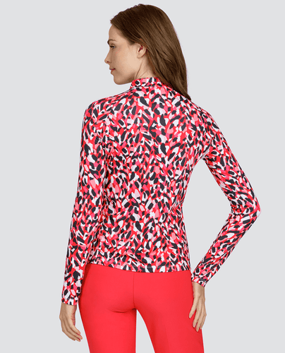 TAIL Augustina Long Sleeve Polo Spotted Meadow