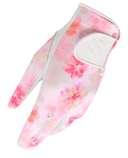 SURPRIZE SHOP Comfort Stretch Cabretta Leather Ladies Golf Glove - Floral Fusion