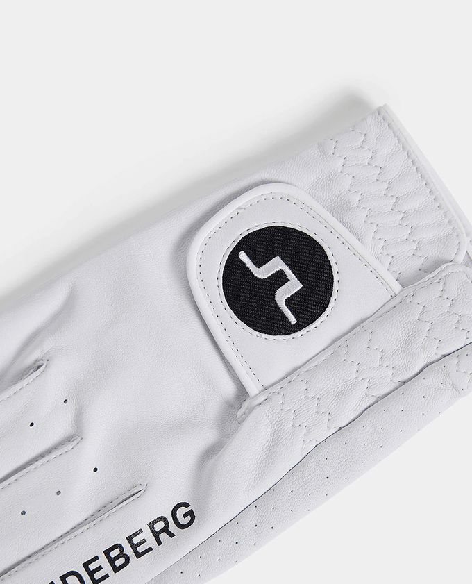 J.Lindeberg Ron A Leather Golf Glove 644 White