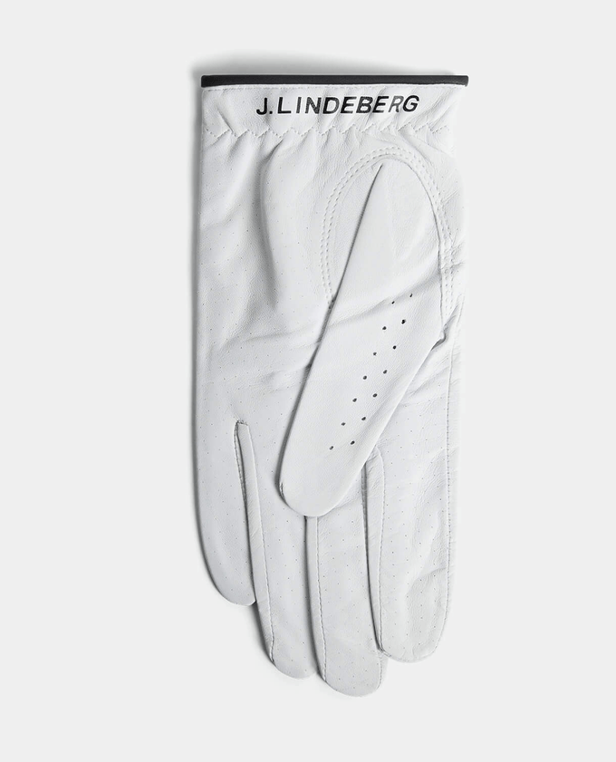 J.Lindeberg Ron Leather Golf Glove 724 White