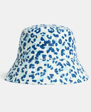 J.Lindeberg Rosa Print Bucket Hat Leopard Aruba Blue