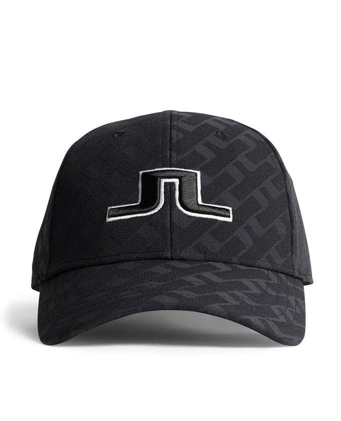 J.Lindeberg Anga Jacquard Cap Tour Geo Jacquard Black