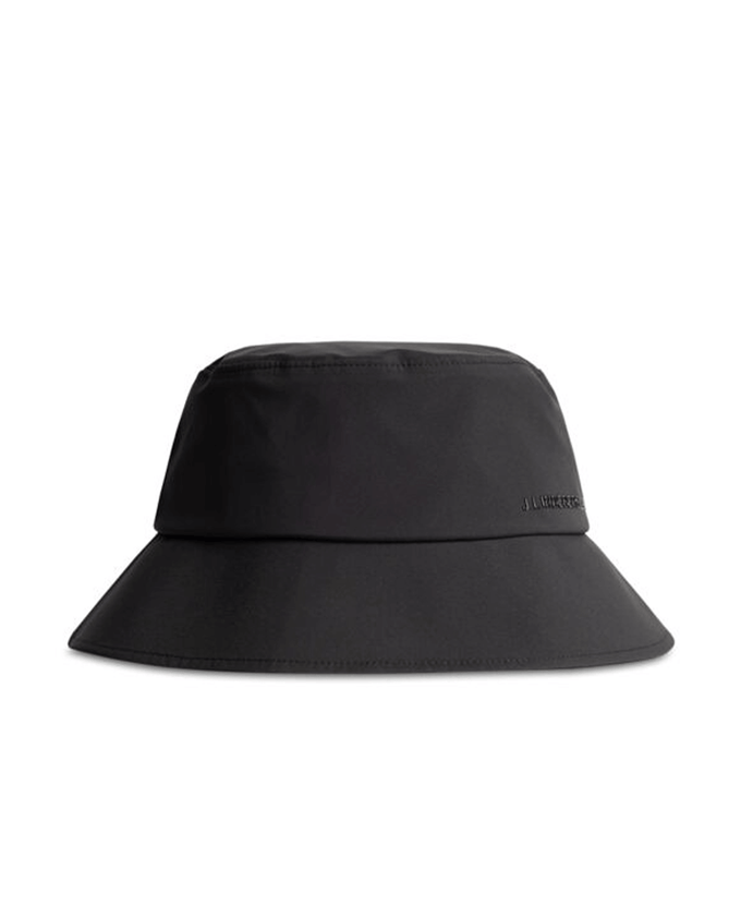 J.Lindeberg Sade Waterproof Golf Bucket Hat Black