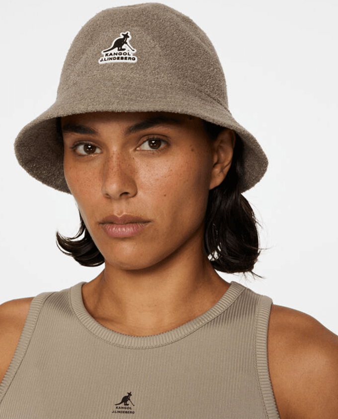 J.Lindeberg x Kangol Scarlett Casual Bucket Hat Vintage Khaki