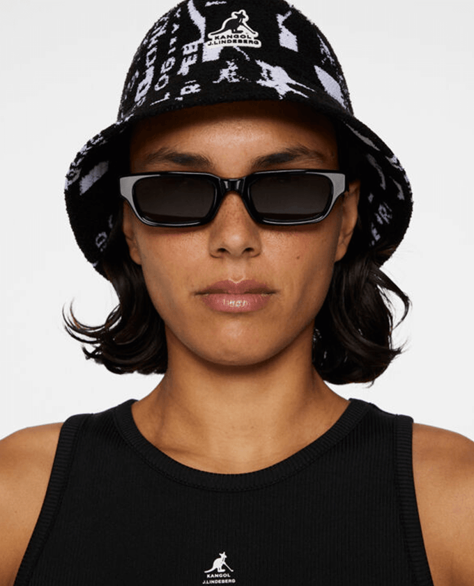 J.Lindeberg x Kangol Scarlett Jacquard Casual Bucket Hat Black