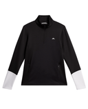 J.Lindeberg W Aerial Quarter Zip Mid Layer Black