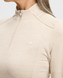 J.Lindeberg Steffi Quarter Zip Mid Layer Moonbeam