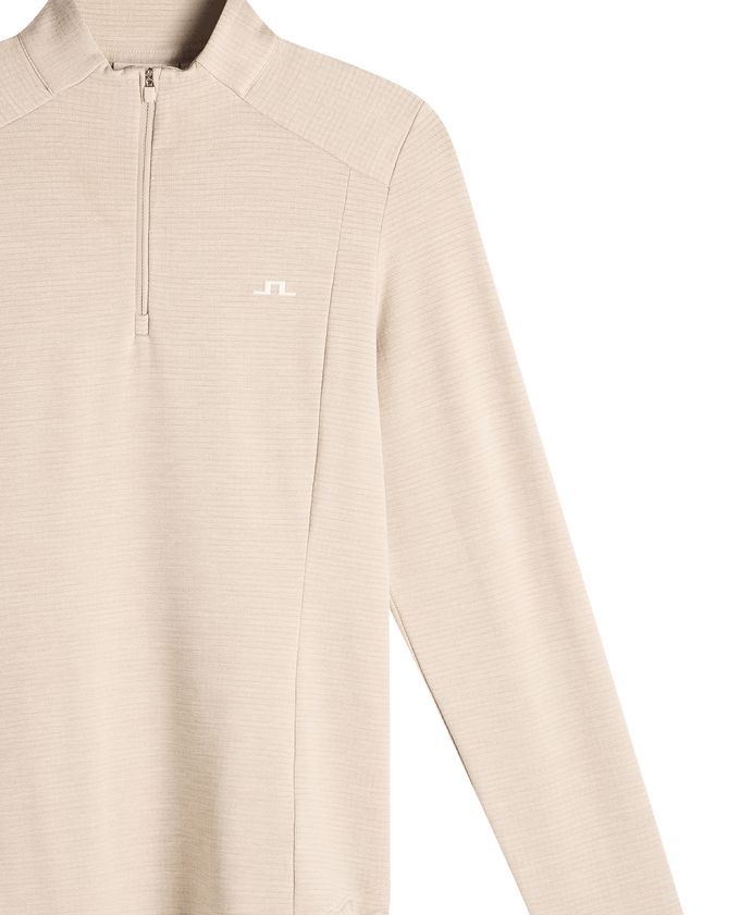 J.Lindeberg Steffi Quarter Zip Mid Layer Moonbeam