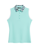 J.Lindeberg GiGi Sleeveless Polo Aruba Blue