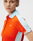 J.Lindeberg Polo sans manches Dena Orange Diamond