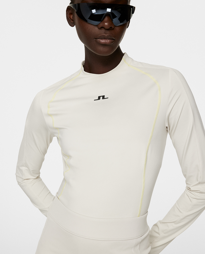 J.Lindeberg Allien Long Sleeve Top Moonbeam