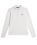 J.Lindeberg Flor Long Sleeve Thermo Polo White