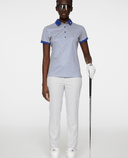 J.Lindeberg Tour Tech Print Polo Tour Geo Moonbeam