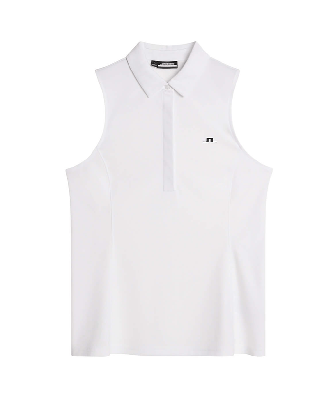 J.Lindeberg Dena Sleeveless Polo White