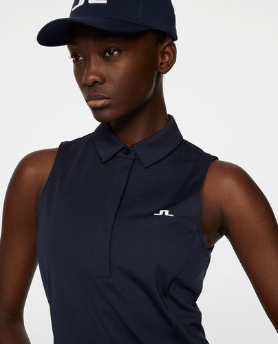 J.Lindeberg Dena Sleeveless Polo JL Navy