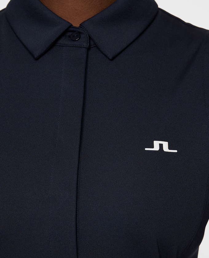 J.Lindeberg Dena Sleeveless Polo JL Navy