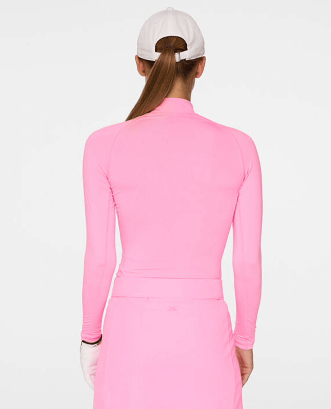 J.Lindeberg Ella Long Sleeve Compression Top Eosine Pink
