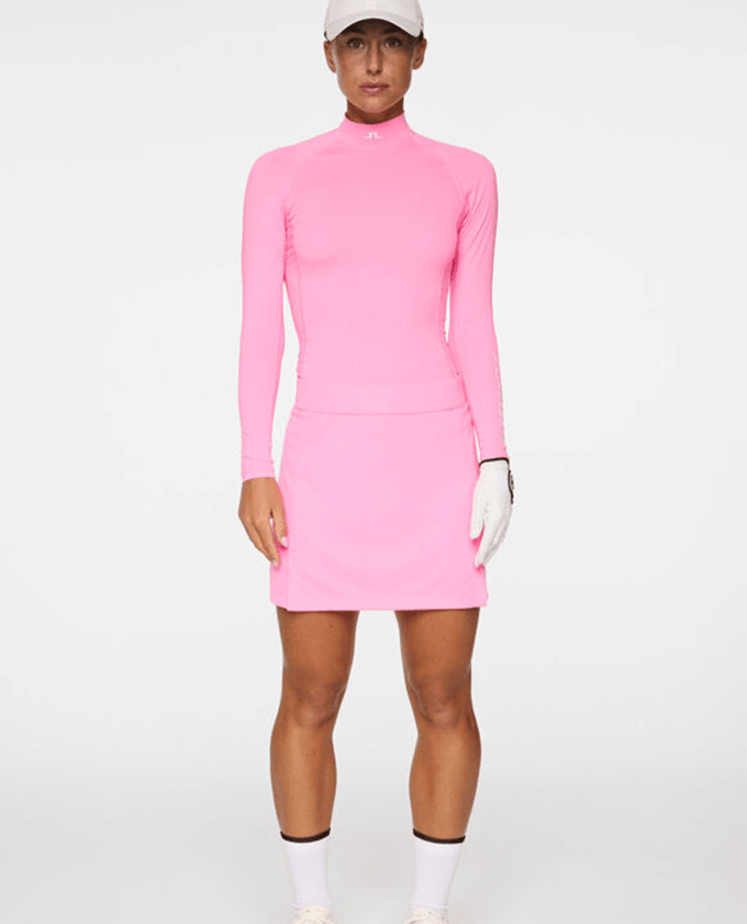 J.Lindeberg Ella Long Sleeve Compression Top Eosine Pink