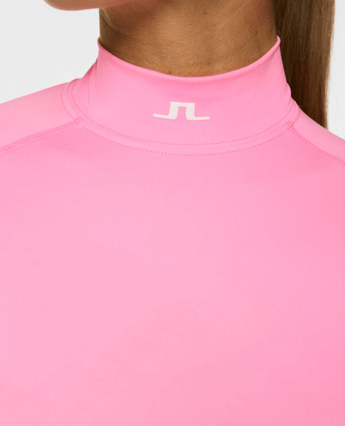 J.Lindeberg Ella Long Sleeve Compression Top Eosine Pink